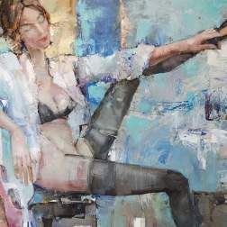 Painting for sale online - The taste of turquoise