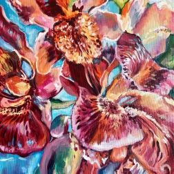 Painting for sale online - Orchid, Explosion of colors