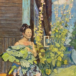 Painting for sale online - Woman with cabbage
