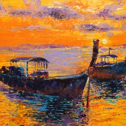 Painting for sale online - Thoughts at Sunset