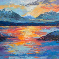 Painting for sale online - Mountain landscape