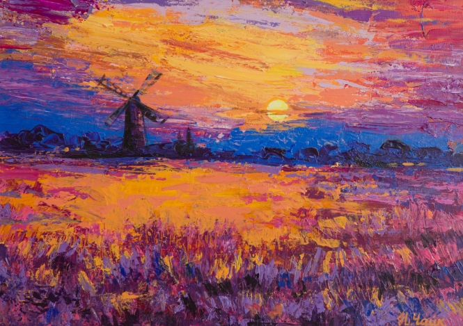 Painting for sale online - Kingdom of Windmills