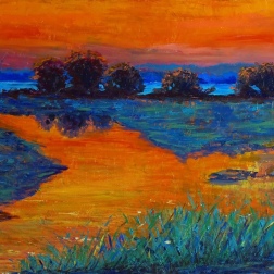 Painting for sale online - Evening heat