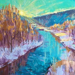 Painting for sale online - Spring rays
