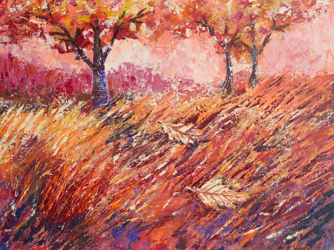 Painting for sale online - Fallen leaves