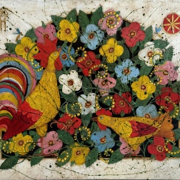 Painting for sale online - Rooster and hen