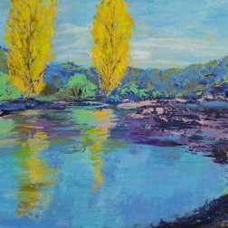 Painting for sale online - Poplars
