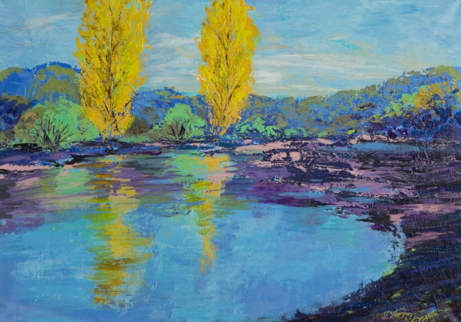 Painting for sale online - Poplars