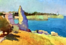 Painting for sale online - Western defensive walls. Chersonesos