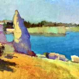 Painting for sale online - Western defensive walls. Chersonesos