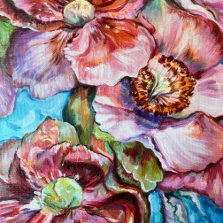 Painting for sale online - Dawn of flowers. Floral symphony of emotions
