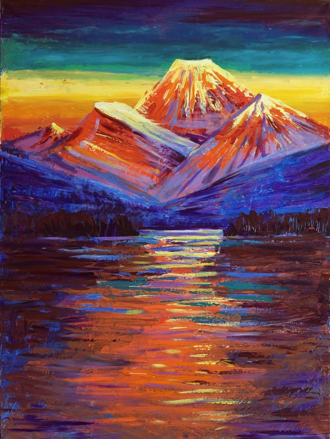 Painting for sale online - Mountain peaks