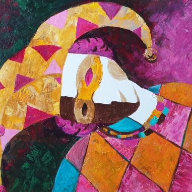 Painting for sale online - Harlequin
