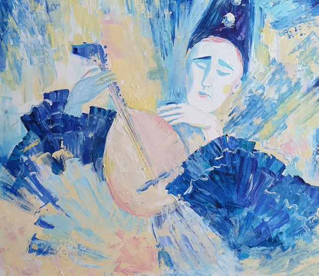 Painting for sale online - Pierrot. Serenade