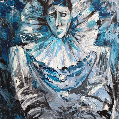 Painting for sale online - The show is over... Curtain