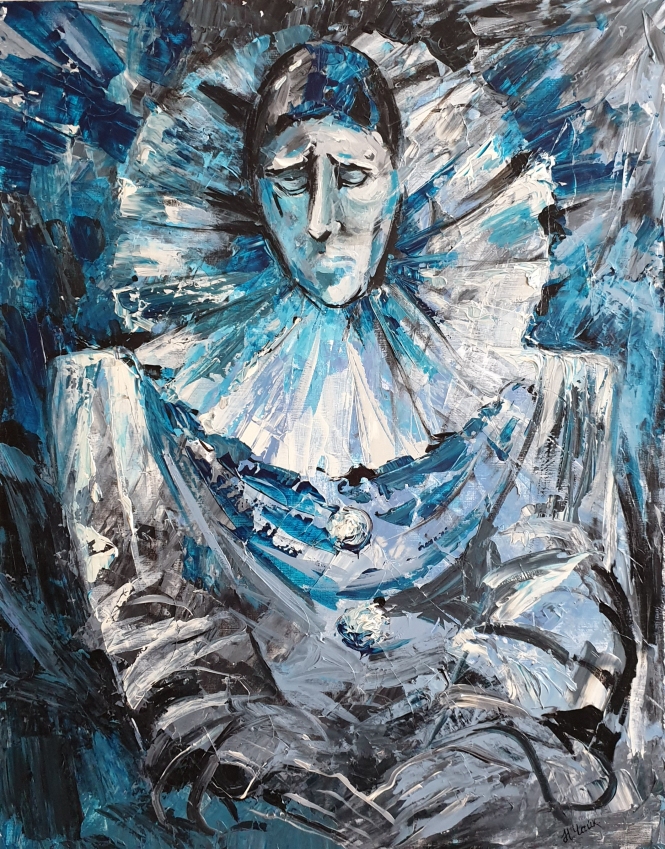 Painting for sale online - The show is over... Curtain