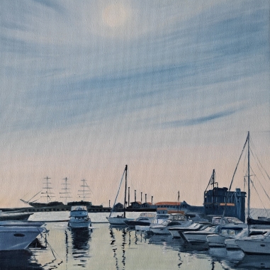 Painting for sale online - Port. Yachts No 2