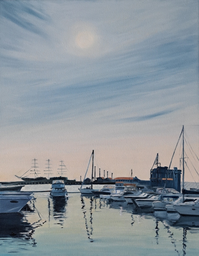 Painting for sale online - Port. Yachts No 2