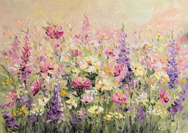 Painting for sale online - Summer flowers