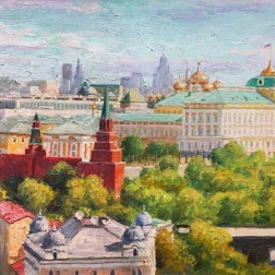 Painting for sale online - Panorama of the Moscow Kremlin