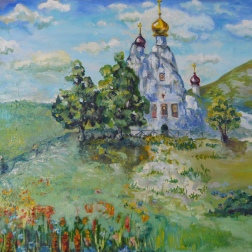 Painting for sale online - Kostomarovsky Convent. Spassky Church.