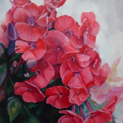 Painting for sale online - Red phlox