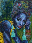 Painting for sale online - Blue Flame
