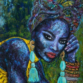 Painting for sale online - Blue Flame