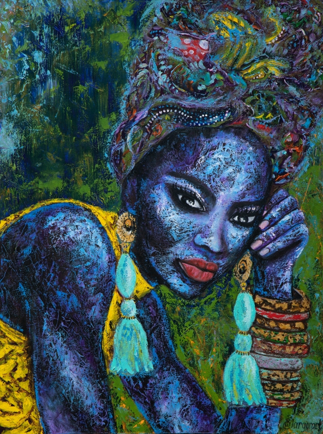 Painting for sale online - Blue Flame