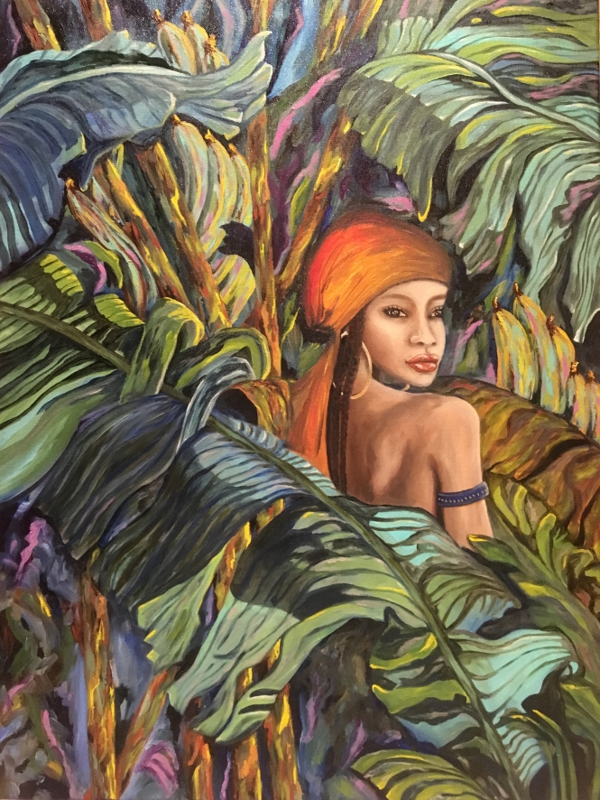 Painting for sale online - Tropical Lips