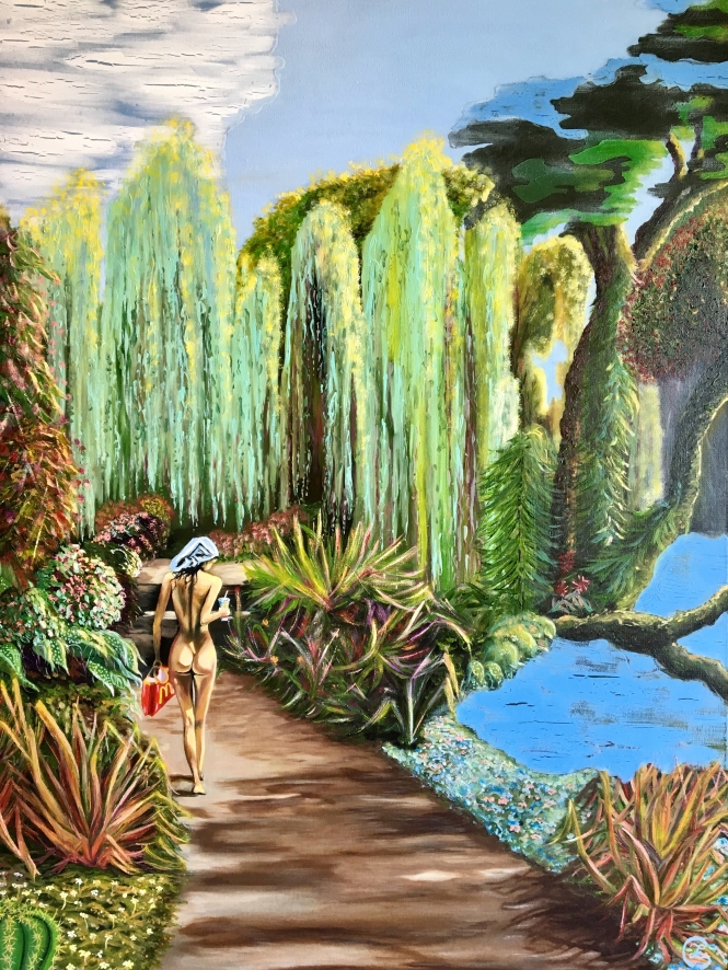 Painting for sale online - Adam is waiting for his Eva