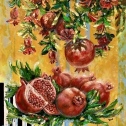 Painting for sale online - Pomegranates