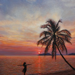 Painting for sale online - Tropical sunset