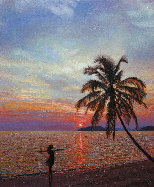 Painting for sale online - Tropical sunset
