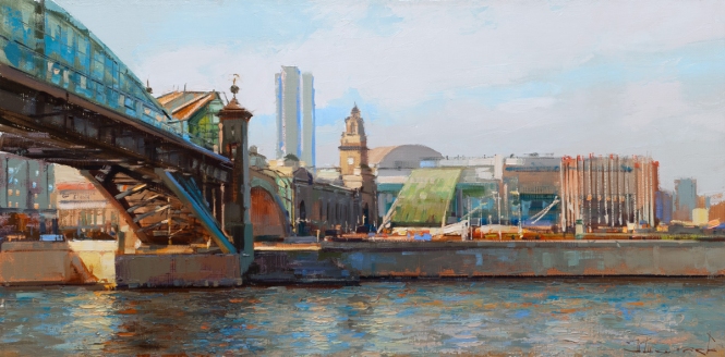 Painting for sale online - A bridge for kisses. The area of Eurasia.