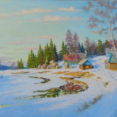 Painting for sale online - Gankovo, evening.