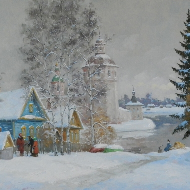 Painting for sale online - Kirillov, lane.