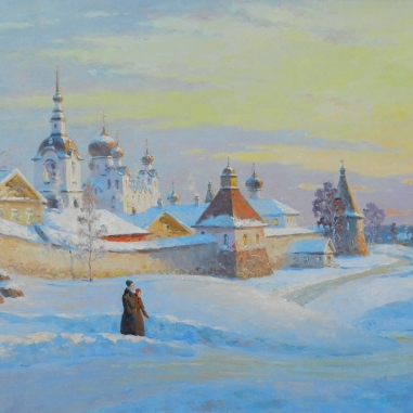 Painting for sale online - Solovki, February.