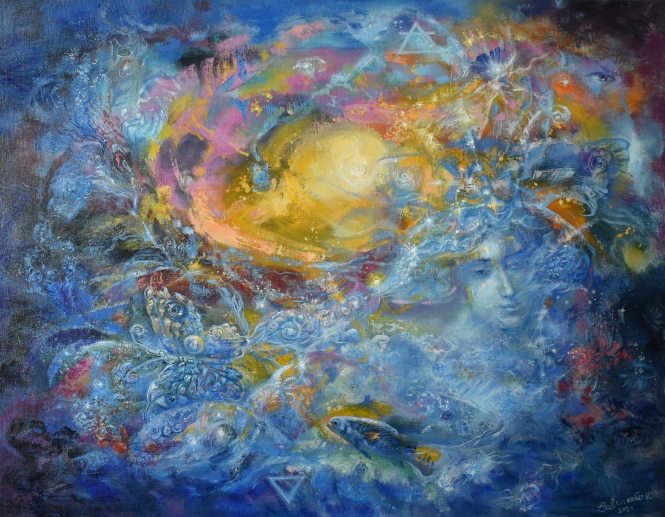 Painting for sale online - Elements Water and Air