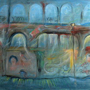 Painting for sale online - House with light from the subconscious 