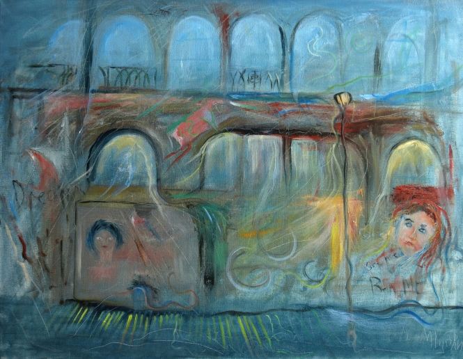 Painting for sale online - House with light from the subconscious