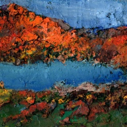 Painting for sale online - The Golden Mountains