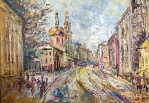 Painting for sale online - Moscow. Old Basmannaya Street