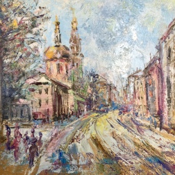 Painting for sale online - Moscow. Old Basmannaya Street