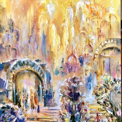 Painting for sale online - Sunny city. 