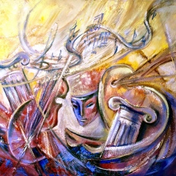 Painting for sale online - Theatrical romance 