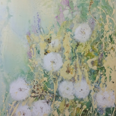 Painting for sale online - Summer with dandelions