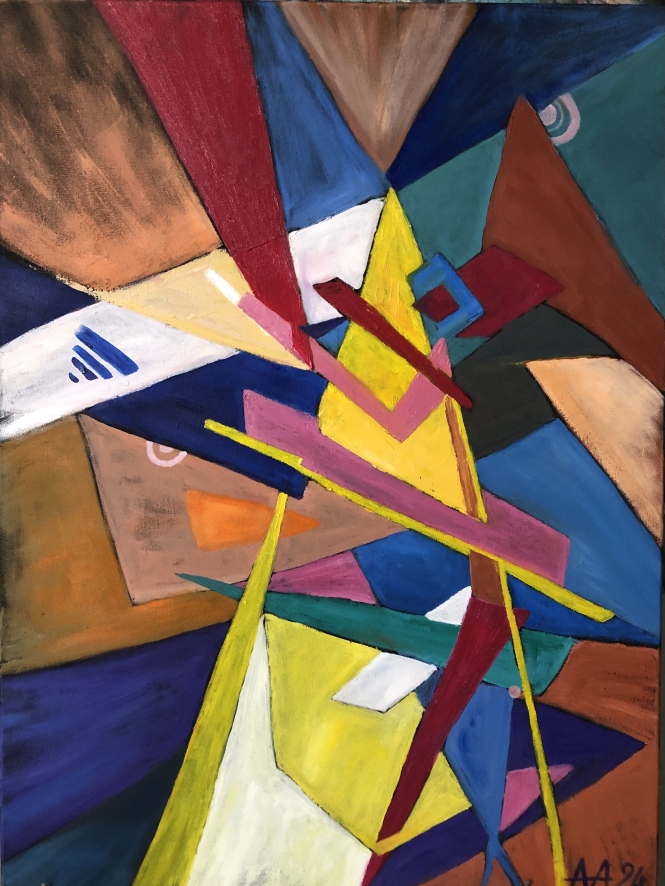 Painting for sale online - Through the thorns to the stars