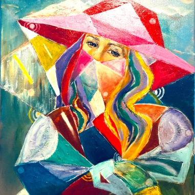 Painting for sale online - A woman of mystery.