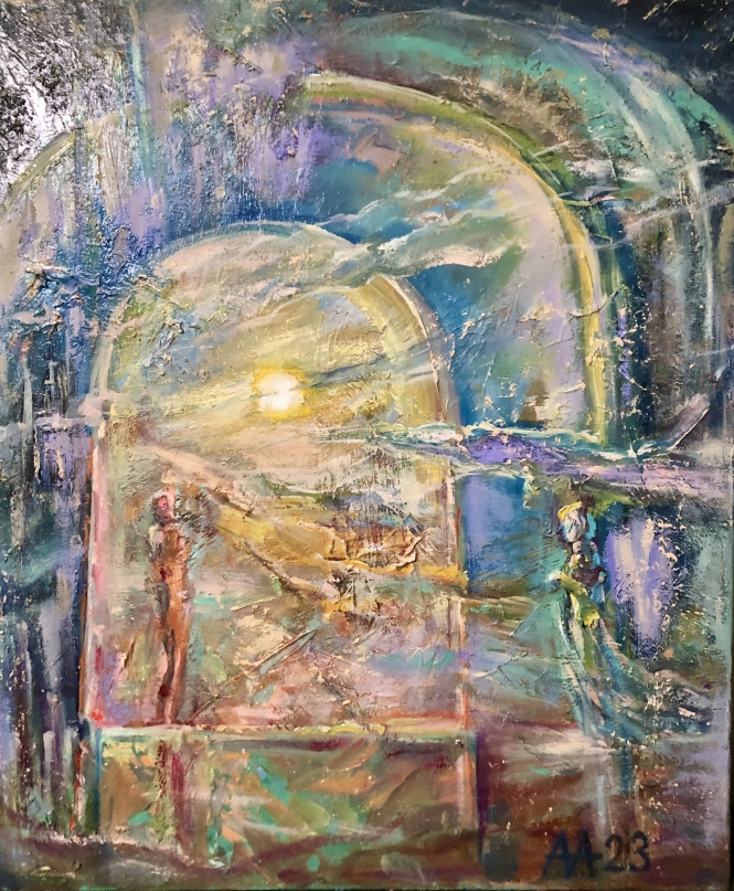 Painting for sale online - Contemplation